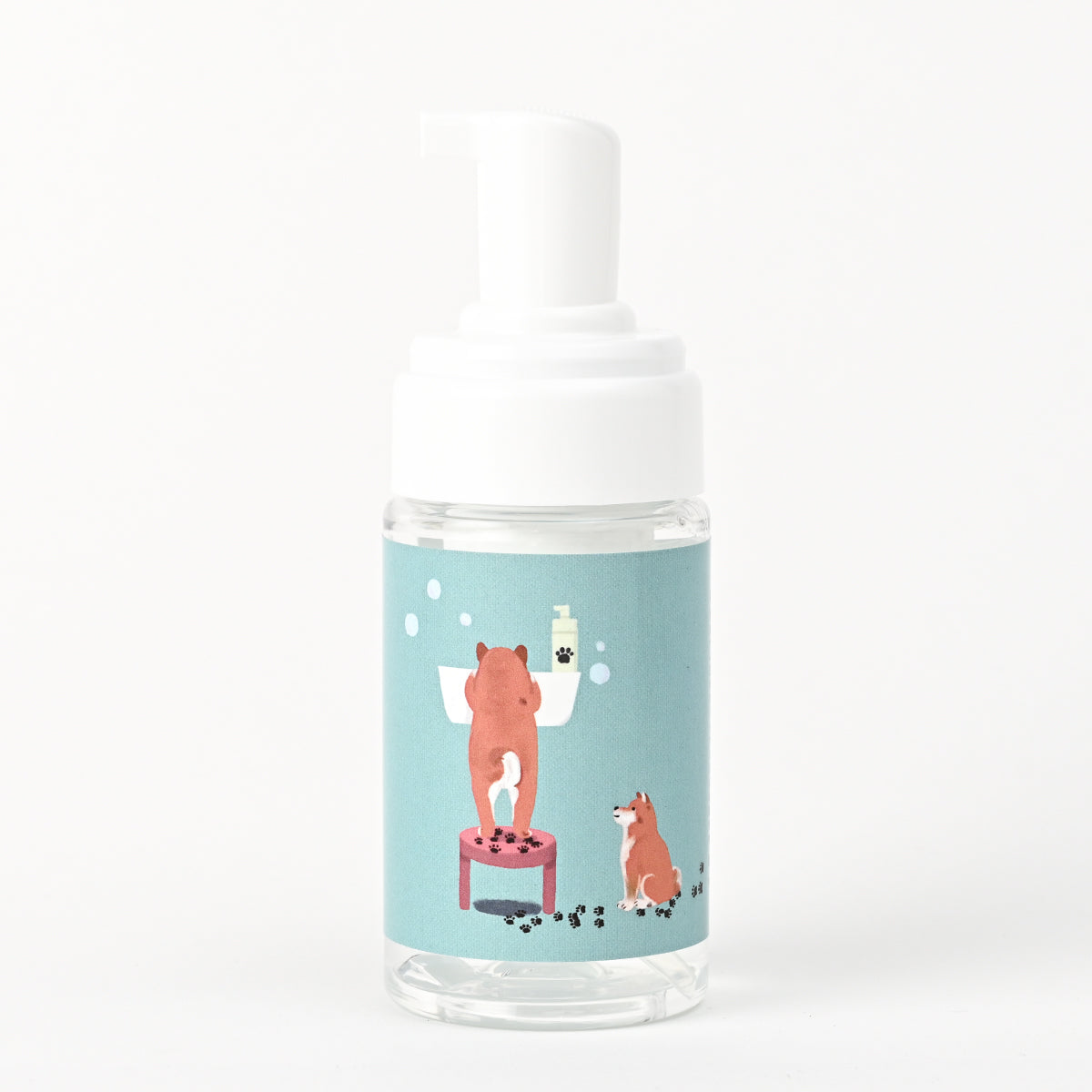 【新製品】石けんワークス 犬用無添加泡の手足洗い用シャンプー100mL (ベビーブルー/SHIBA)