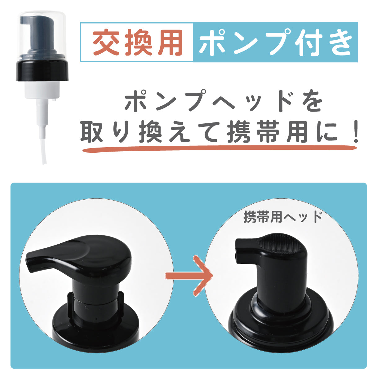 【付替え用 ポンプフォマー付き】泡用ポンプ容器１００ｍL 「シロクマとペンギン - お話中（BｐP１０ｄｐ００９_ ｃｂ)」