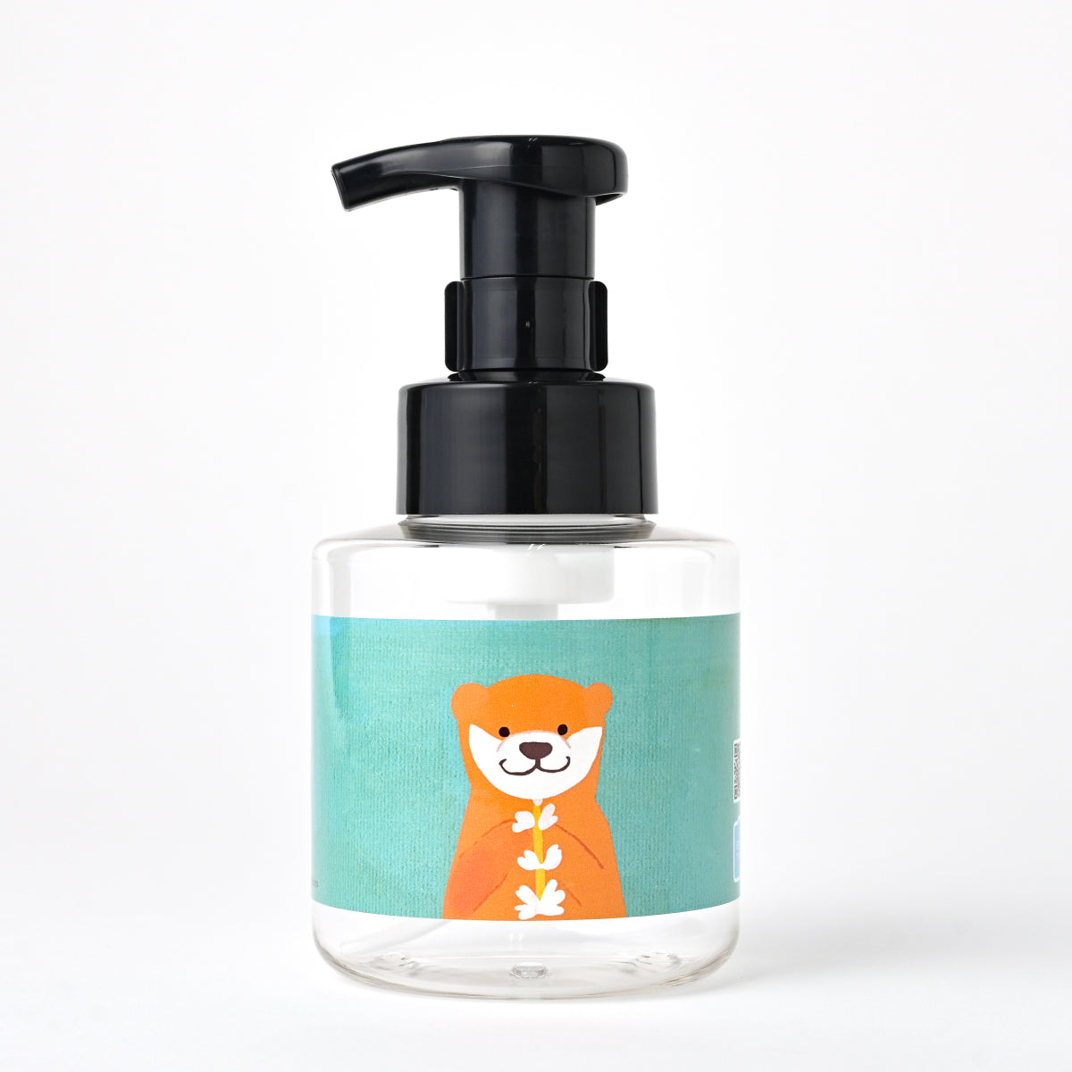 【新製品】泡用ポンプ容器３００ｍL 「花に込めた想い - カワウソさんと白いルピナス（３０ｄｐ０２２）」