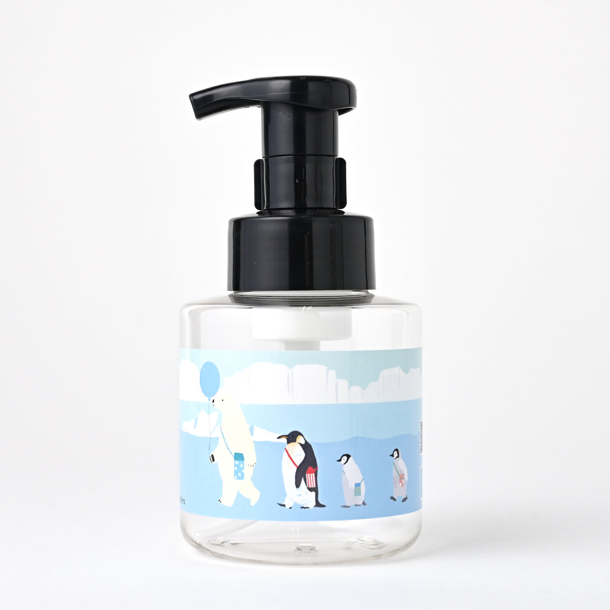 【新製品】泡用ポンプ容器３００ｍL 「てくてく ‐ 氷の世界の動物たち（３０ｄｐ０３２）」