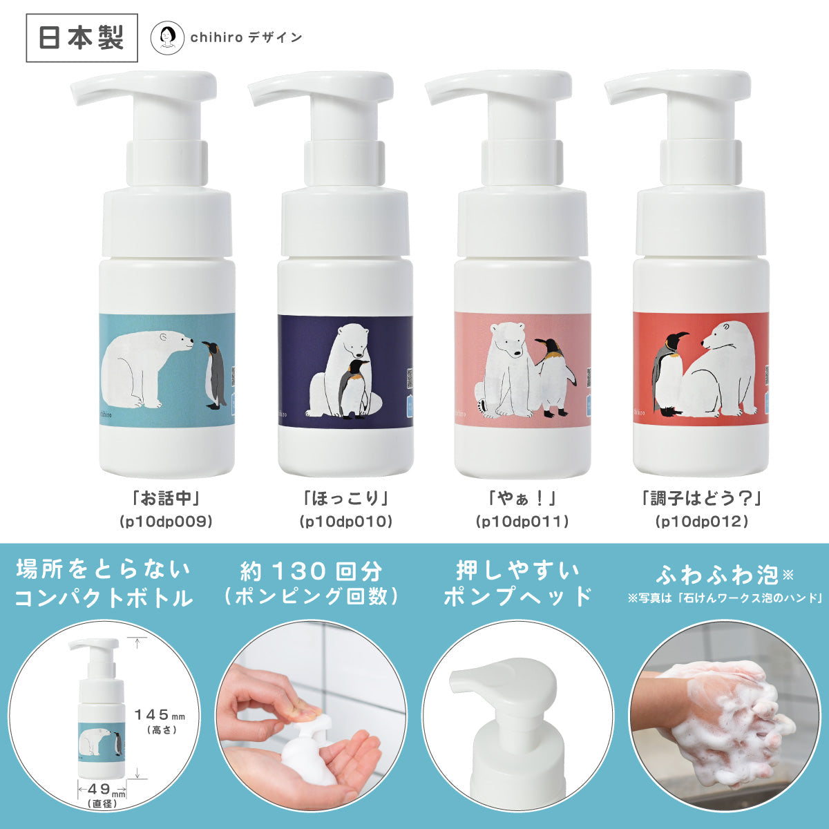 泡用ポンプボトルｐ１００ｍL 「調子はどう？（ｐ１０ｄｐ０１２）」