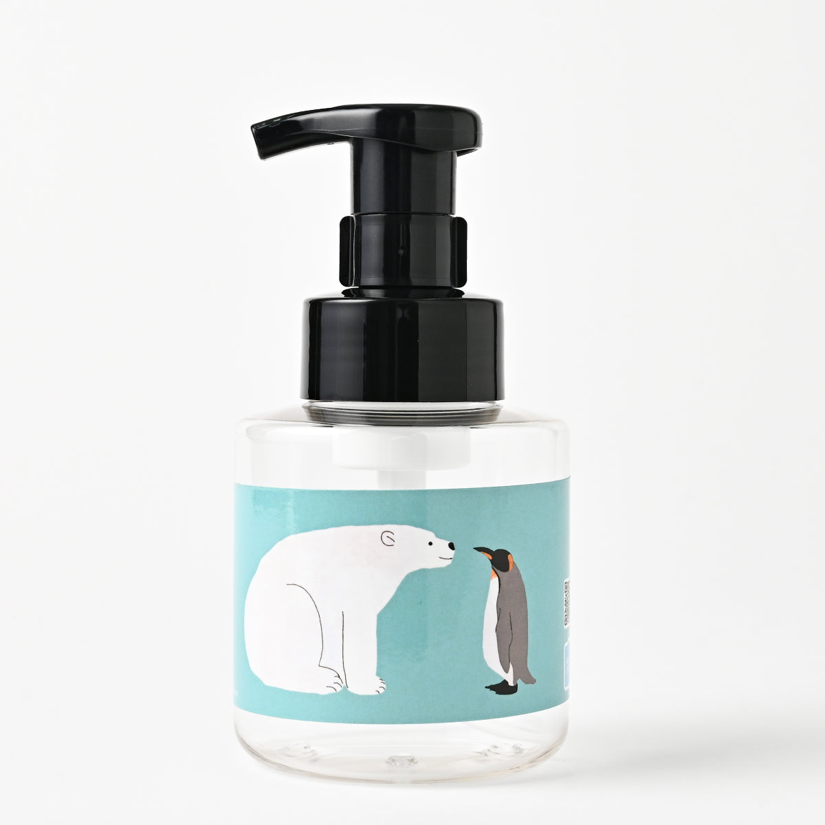 【新製品】泡用ポンプ容器３００ｍL 「シロクマとペンギン - お話中（３０ｄｐ００９）」