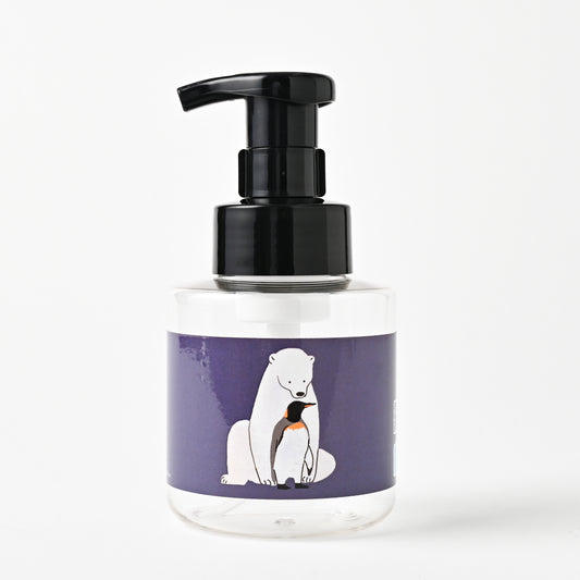 【新製品】泡用ポンプ容器３００ｍL 「シロクマとペンギン - ほっこり（３０ｄｐ０１０）」