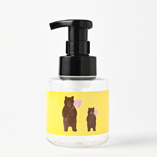 【新製品】泡用ポンプ容器３００ｍL 「お花をどうぞ -プリムローズイエロー（３０ｄｐ０２８）」