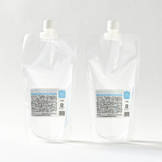 【新製品 / おトクな２個セット】石けんワークス無添加泡のハンドソープ詰替用４１５ｍL × ２個